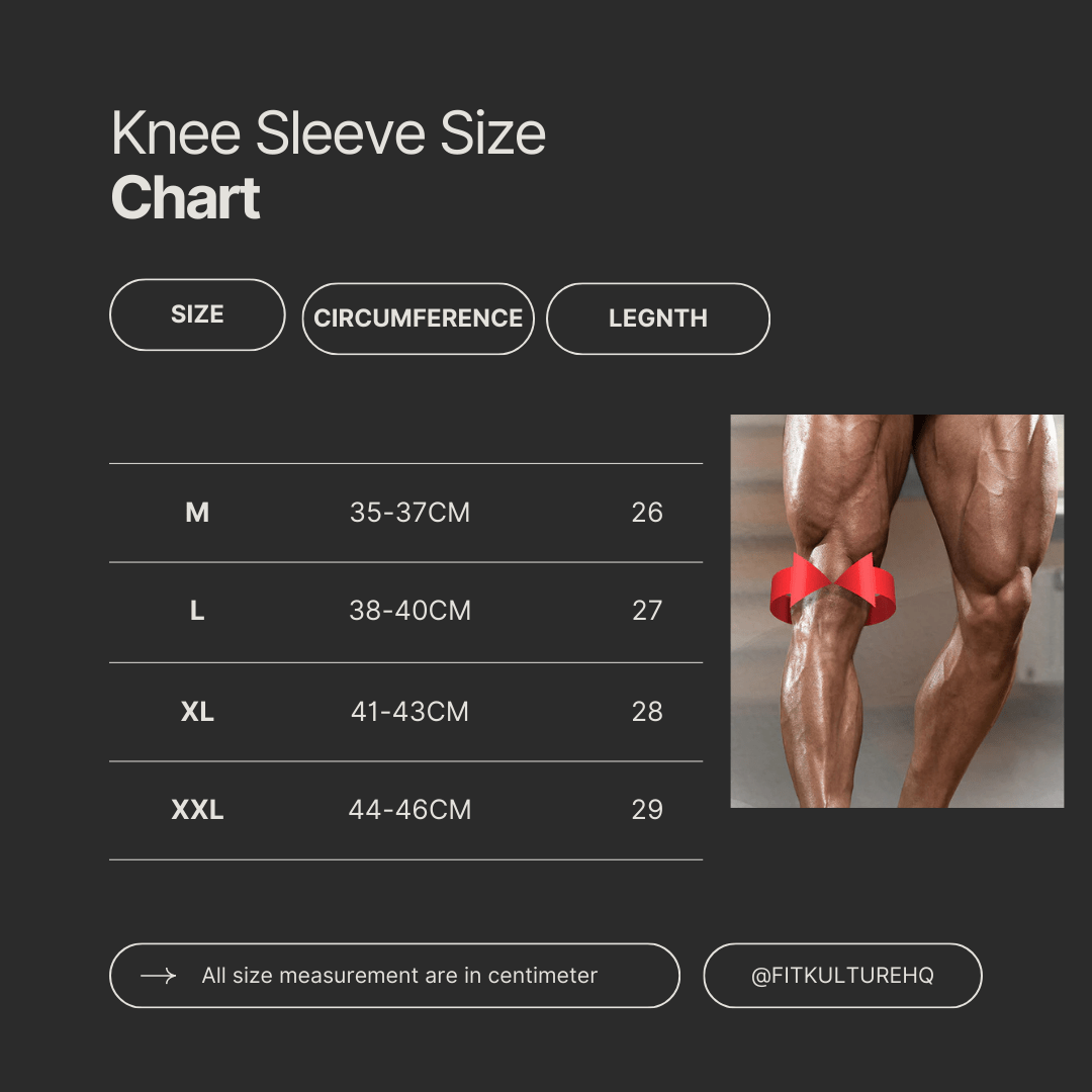 Knee Sleeves Weight Lifting 7mm Neoprene - Fit Kulture HQ