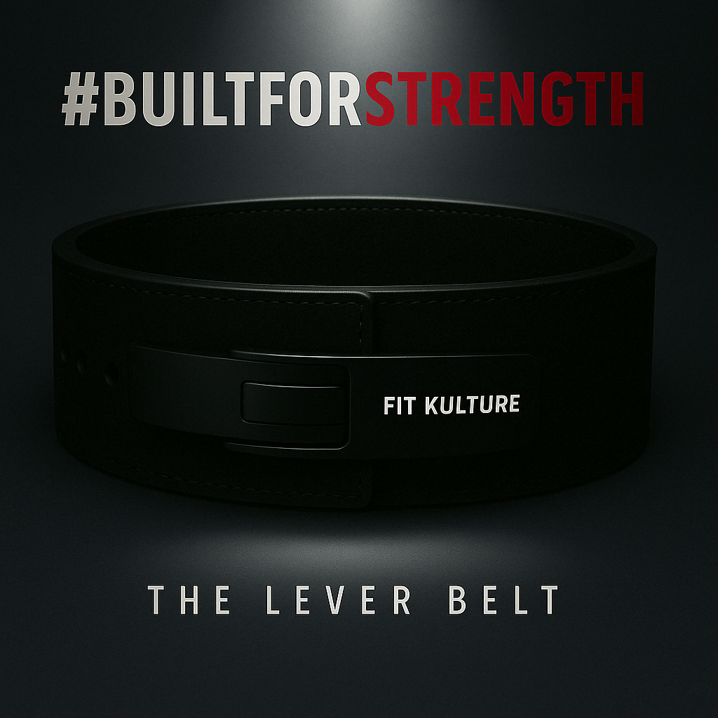 FIT KULTURE black lever lifting belt — #BUILTFORSTRENGTH, The Lever Belt