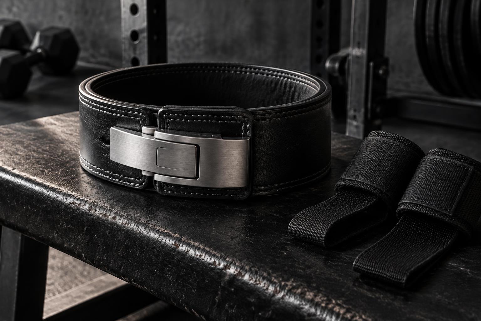 Leather lifting belt and lifting straps editorial campaign
