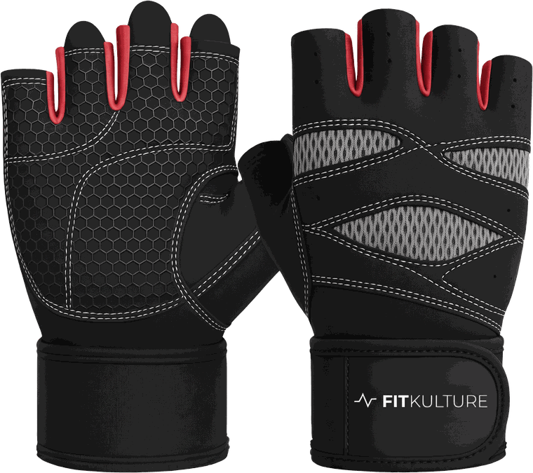 FIT KULTURE gym gloves with wrist straps – gym gloves collection