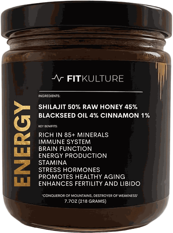 FIT KULTURE Shilajit Honey jar – honey & wellness collection