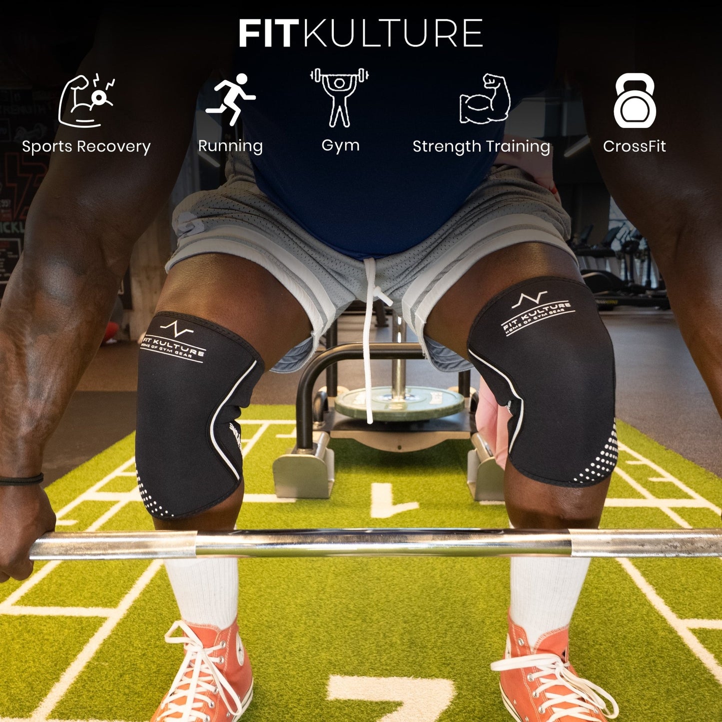 7mm Neoprene Knee Sleeves – Knee Support for Gym, Powerlifting & Weightlifting (Unisex) - Fit Kulture HQ