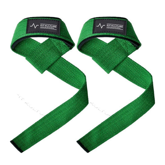 Dead Lift Strap Green - Fit Kulture HQ