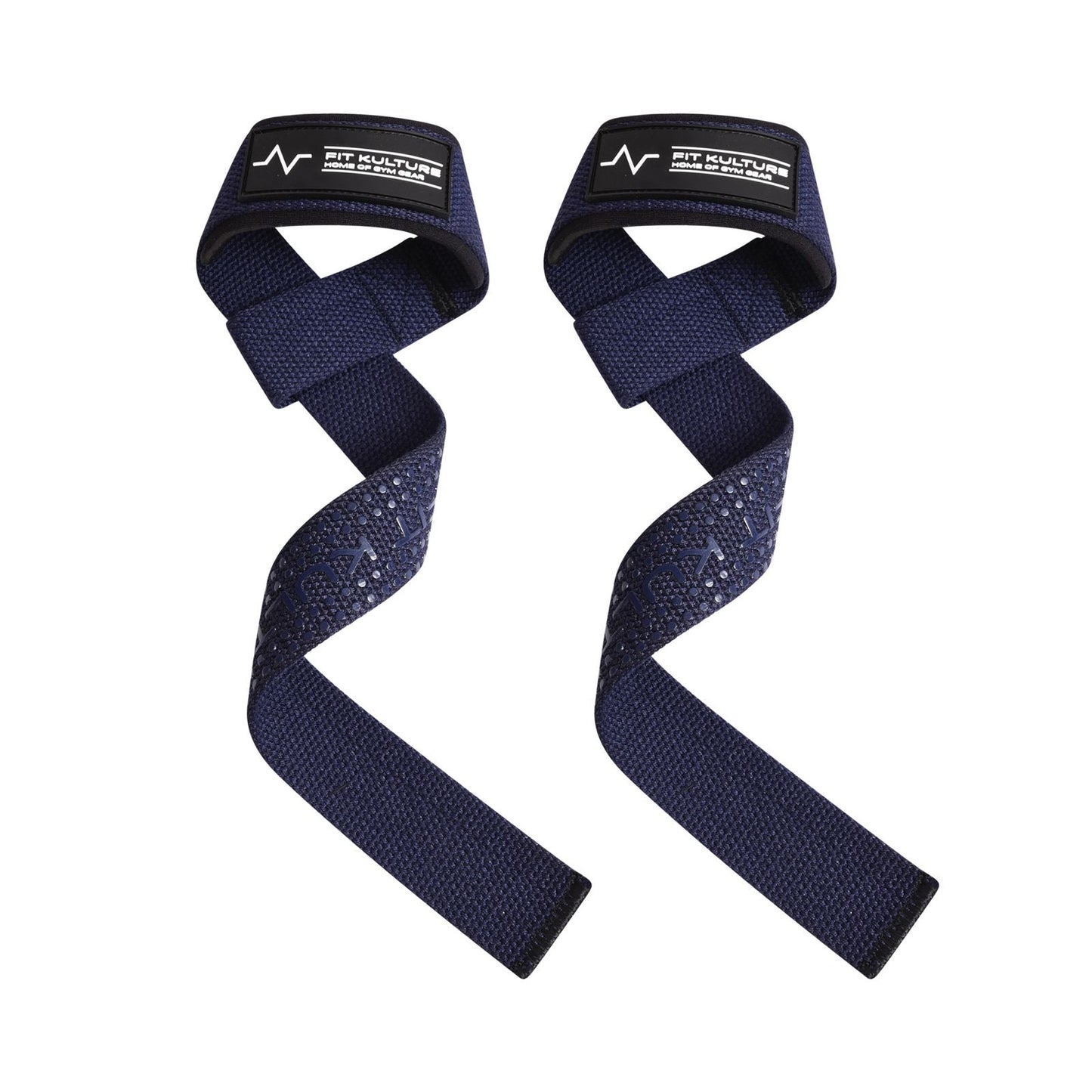 Deadlift Straps for Weightlifting, Powerlifting, Bodybuilding & Strength Training – Navy - Fit Kulture HQ
