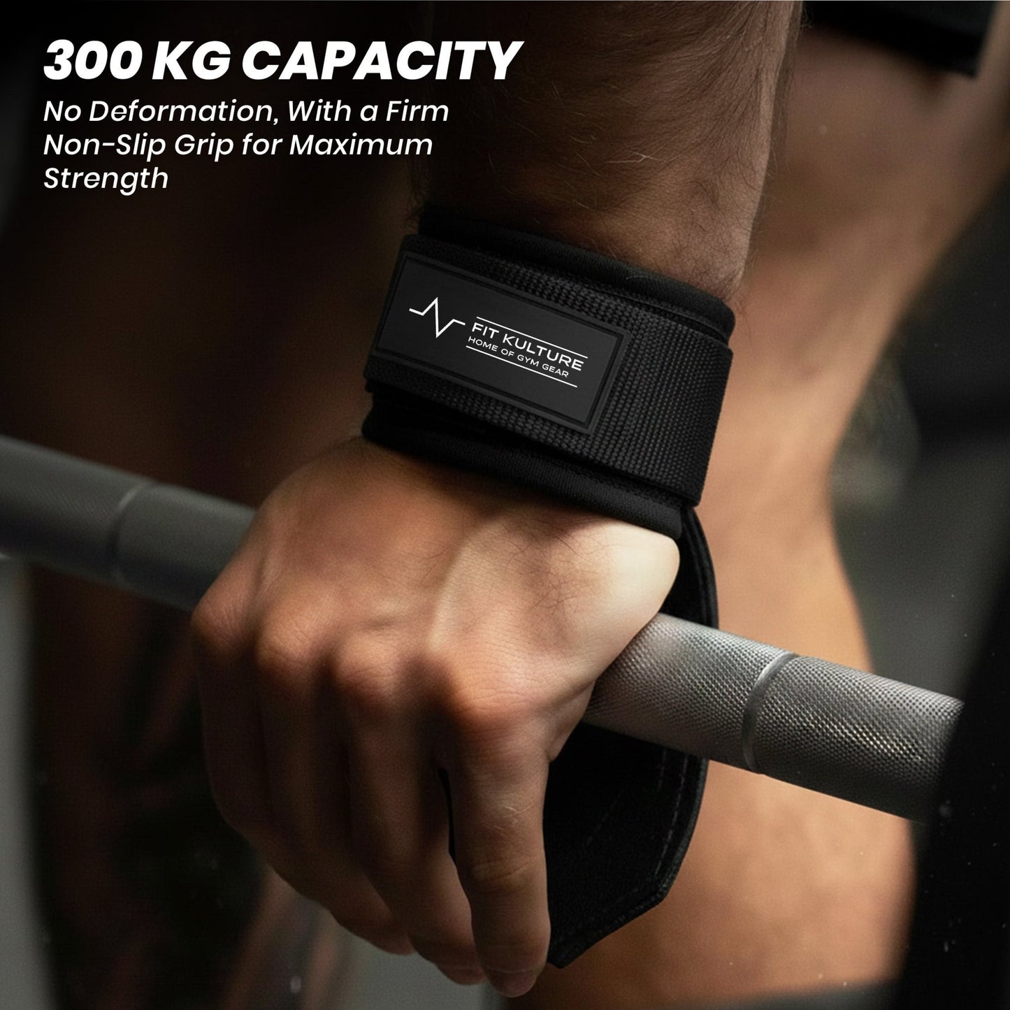 Fit Kulture Lifting Grips – Heavy Duty Pull - Up & Deadlift Grip Pads with Wrist Support - Fit Kulture HQ