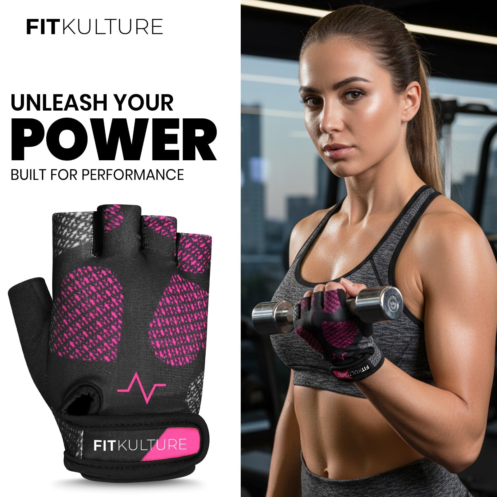 Fit Kulture Weight Lifting Gloves – Women’s Gym Gloves for Workout & Training - Fit Kulture HQ