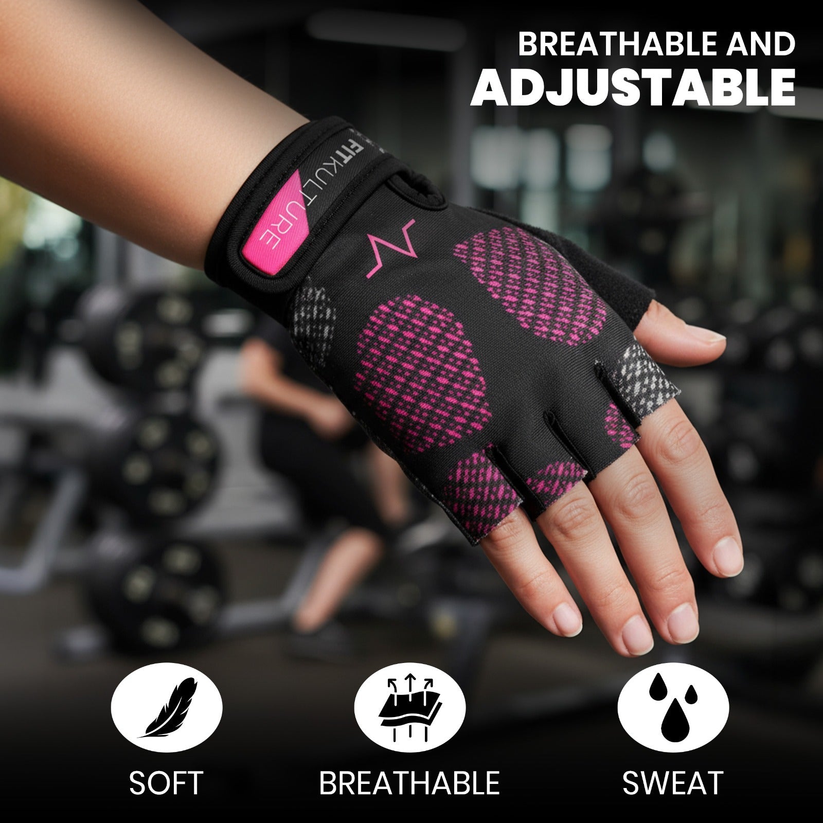 Fit Kulture Weight Lifting Gloves – Women’s Gym Gloves for Workout & Training - Fit Kulture HQ
