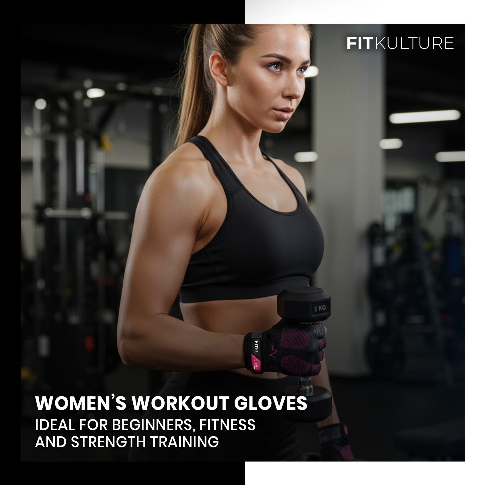 Fit Kulture Weight Lifting Gloves – Women’s Gym Gloves for Workout & Training - Fit Kulture HQ